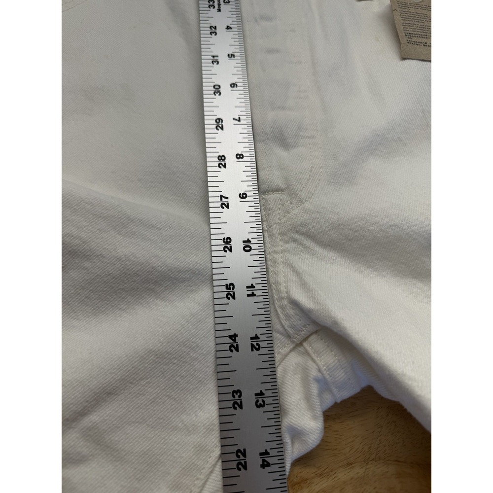 Levis 501 Original Fit Jeans Straight Leg Button Fly‎ 100% Cotton 33x30 White - Picture 11 of 12